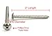 Bolt Dropper #10 x 2 inch Stainless Truss Head Phillips Wood Screw (Set of 100), 18-8 (304) Stainless Steel Screws, ssd Screws