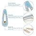 Acrylic Resin Hair Clips for Women Girls, Funtopia 10 Pcs 2.8 Inches Fashion Hair Barrettes Geometric Alligator Hair Clips for Party Daily Hairstyling