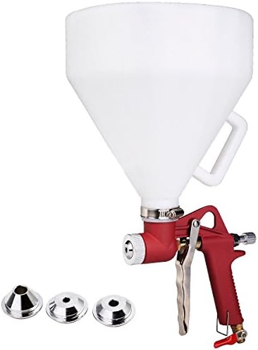 Air Hopper Spray Gun Paint Texture Tool Drywall Wall Painting Sprayer w/3 Nozzle