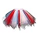 MizHome Womens Red&Blue Tutu Skirt Layered Tulle Skirt Adult Halloween Costumes