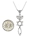 AJDesign Sterling Silver Messianic Seal Pendant Spiritual Religious Jewelry Grafted Necklace Pendant with Chain (18)
