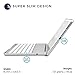 COOPER NOTEKEE F8S keyboard case compatible with Apple iPad Air 1 | Wireless Clamshell Cover with Keyboard Backlit | 7 Color LED Backlight, 60HR Battery, Hotkeys, Sleep/Wake A1474 A1475 A1476 (Silver)