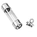 Jovivi Stainless Steel Acrylic Openable Container Tube Urn Keepsake Cremation Ashes Memorial Pendant Necklace