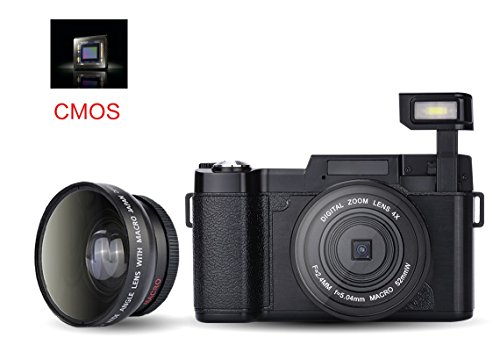 Powpro Pcad PP-R2 Full HD Camcorder 1080p Digital Camera 24.0M 3 Inch Screen 180 Degree Rotation Video Recorder