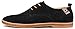 Kunsto Men's Classic Leather Oxford Flats Shoes Lace up US Size 10.5 Black