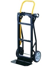 Harper Trucks Lightweight 400 lb Capacity Glass Filled Nylon Plastic Convertible Hand Truck and Dolly
