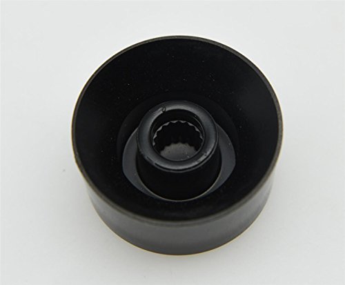 KAISH Set of 4 Black with Gold Lettered LP Guitar Speed Knob Control Knobs for Les Paul SG