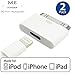 8 Pin Female to 30 Pin Male Adapter | Charge & Sync Connector | White - 2 Pack