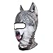 AXBXCX 3D Animal Ears Balaclava Winter Warmer Face Mask for Skiing Snowboarding Snowmobile Halloween Christmas Wolf