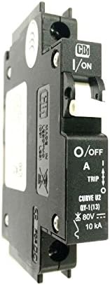 SHAMROCK CONTROLS QY18U220B0 Circuit Breaker, QY Series, UL489A, Curve U2, DC Voltage, 1 Pole, 20 amp
