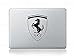 Ferrari Logo Stickers Decal - Set of 3 Decals - High Resolution, Superior Finish and Transparent Background - Ideal for Car, Motorcycle, Laptop, Macbook, iMac, Windows and Wall Art