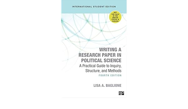 Amazoncom Writing A Research Paper In Political Science - 
