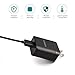Aasama Quick Charge 3.0 Wall Charger Adapter with 3 Feet Micro USB Cable for Samsung HTC Blackberry Sony and More (Black)
