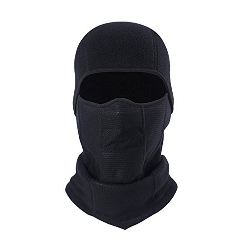 Xianheng Balaclava Face Mask Winter Outdoor Sports Cold Weather Neck Warmer Windproof for Men Women SKi Cycling Motorcycle Snowboard Hiking Running,Black