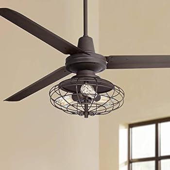 60 Turbina Industrial Ceiling Fan With Light Kit Led Dimmable