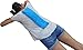 Microwavable Corn Filled Heating Pad and Cold Pack/Washable 100% Cotton Cover (Blue Stream, 5.25in W x 17.25in L)