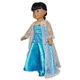 Pink Butterfly Closet Doll Dress - Queen Elsa Inspired Outfit Fits American Girl Doll Our Generation and 18 inch Dolls