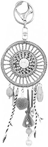Keychain or Jewel Bag Dream Catcher Gray