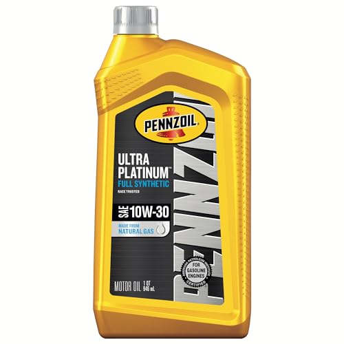 Pennzoil Ultra Platinum Full Synthetic 10W-30 Motor Oil (1-Quart, Case of 6)