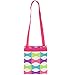 Womens Bows Crossbody Swingpack Bag w/ Pink Trim (Bright)