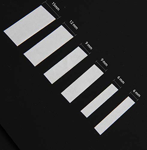 Hapy Shop 6 Rolls Double Sided Tape Strong Adhesive Sewing Tape, 3 Different Width 2 Sided Tape for Crafts, Card Making,School Stationery Supplies,32 Yards Each roll (Width: 6mm/ 9mm/ 12mm/ 15mm)