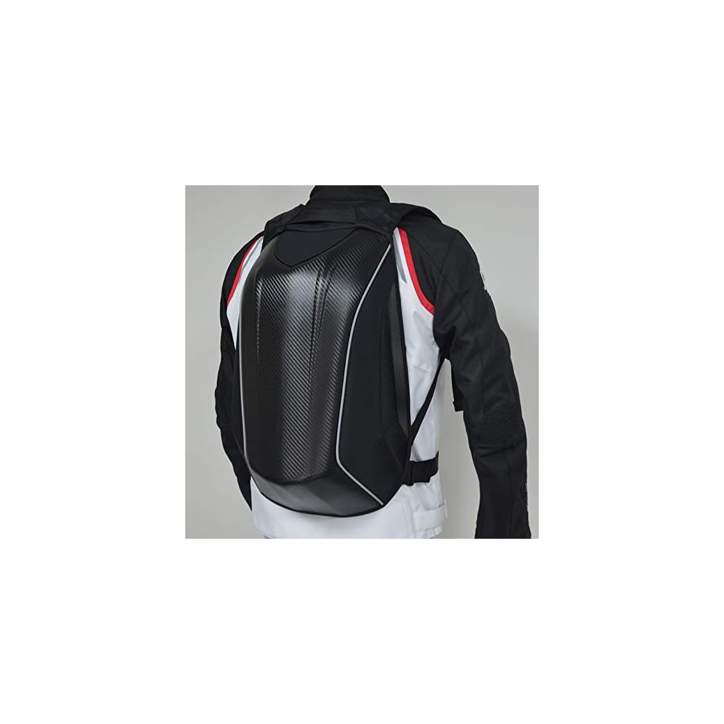 Motorcycle Backpack Waterproof Hard Shell Helmet Backpack Carbon Fiber