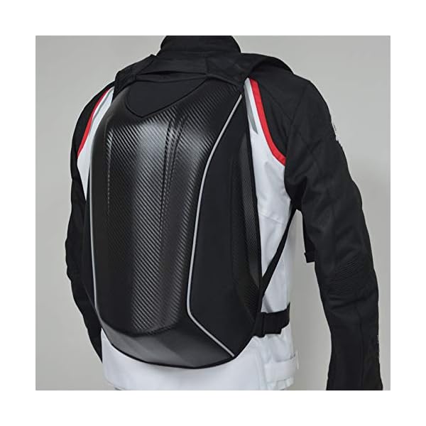 Motorcycle Backpack Waterproof Hard Shell Helmet Backpack Carbon Fiber Riding Backpack for Men