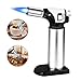Kitchen Butane Torch Lighter,Blow Torch lighter,Cooking Refillable Culinary Torch Butane Lighter for Crème Brulee,Baking,BBQ-Safety Lock,Flame Lock-BUTANE NOT INCLUDED (Black)