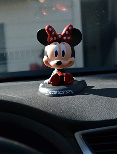 PVC Bobble Head Figure Car Dashboard Office Home Accessories Ultra Detail Doll (Minnie) - Thumbnail 5