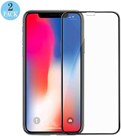Screen Protector Compatible for iPhone Xs & iPhone X,HD Clear，Anti-Scratch,Case Friendly,3D Touch,0.3mm Thin 9H Hardness Tempered Glass Screen Protector Compatible for iPhone Xs & iPhone X [2-Pack]