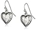 1928 Jewelry Heart Charm Earrings