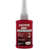 Loctite 1835201 Green 680 Retaining Compound, 50 mL Bottle | High Strength, High Viscosity, Adhesive