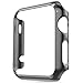Apple Watch Case, for Series 1 ZOEKO 38mm/42mm Super Thin PC Plated Cover Case Slim Premium Super/Exact Fit/Plastic Cover Snap On Hard Protective Case for Apple iWatch 2015 (PC Case Black 42mm)
