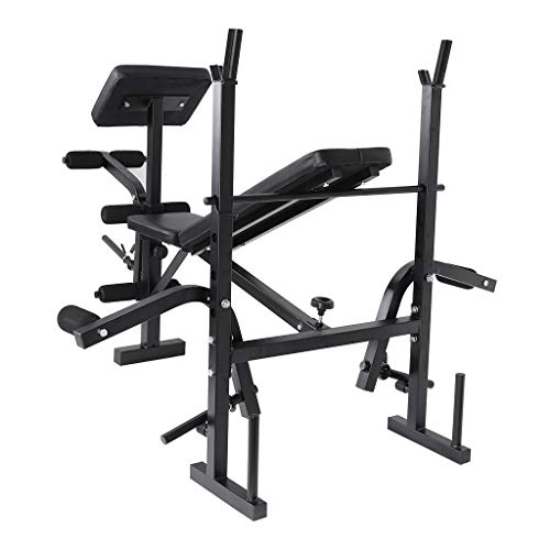 Multifunctional Olympic Weight Bench Rack Set Adjustable Weight Lift