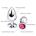 VBN Set of 3 Bu~tt P~lu~g T-bar Base - Metal Alloy Toys for Role Play Games - Jeweled Stimulator for Men and Women - 3 pcs Beginners Silicon Anales Set - Best Idea for Gift - Purple Gem