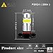 Alla Lighting 2800lm PSX24W 2504 LED Lights Bulbs 6000K Xenon White Xtreme Super Bright COB-72 12V Car Fog Light Replacement 12276
