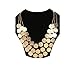 Kikole Statement Choker Necklace Coins Multilayer Bib Chain Necklace Jewelry for Women