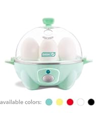 Dash Rapid Egg Cooker: 6 Egg Capacity Electric Egg Cooker for Hard Boiled Eggs, Poached Eggs, Scrambled Eggs, or Omelets with Auto Shut Off Feature - Aqua
