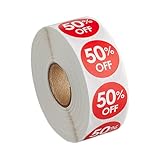 1000 Stickers Roll 50 Percent Permanent 1 Inch