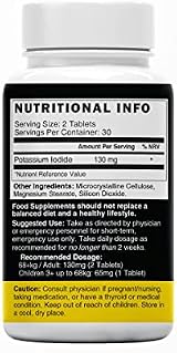 Nature's Fusions Potassium Iodide Tablets 130 mg Pack of 2 (120 tabs) view 3