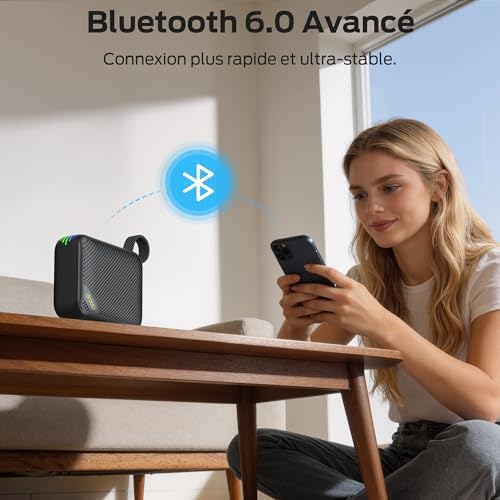 Enceinte Bluetooth Portable, Bluetooth Speaker 30H Autonomie