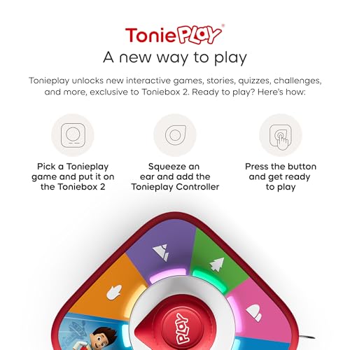 TONIES Sky Blue Toniebox 2 Play Set with PAW Patrol Chase Tonie, Tonieplay Game, Tonieplay Controller