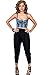 2LUV Women's Tie Belt Paper Bag Waist Casual Pants Stripes & Solid