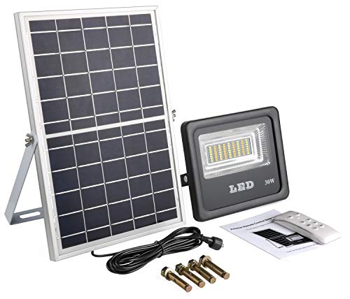 Awanber Solar Powered Flood Lights with RF Remote Control, 1000 Lumens Solar Security FloodLight Outdoor Dusk to Dawn IP66 Waterproof, Double Colors Temperature Solar Light for Sign,Lawn,Garden,Farm - Thumbnail 6