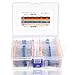 Anezus 1280 Pcs 64 Values Resistor Kit 1 Ohm-10M Ohm with 1% 1/4W Metal Film Resistors Assortment