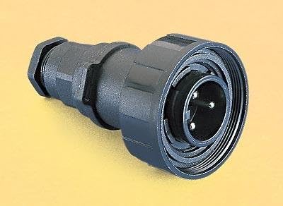 Circular Connector, Buccaneer Standard Series, Cable Mount Plug, 3 Contacts, Screw Pin