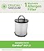 Crucial Vacuum Replacement Vacuum Filter - Compatible With Eureka Part # 67821, 68931, 68931A, EF91, EF-91, EF-91B, DCF-21, DCF21 - Models 4236AZ, 4235AZ, 4236AZ, SA3276AZ, UK4236AZ, UK4237AZ (1 Pack)
