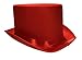 Tuxedo Silk Satin Top Hat Roaring 20s Adult Child Formal Costume Magician Red