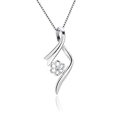 LGSY Sterling Silver Twisted Ribbon Bail Pin Pendant Fitting for Pearl Jewelry, Design Pendant Mount for Women DIY Jewelry Making