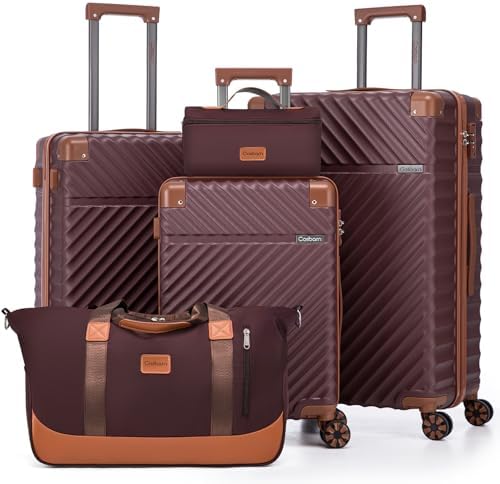 Amazon.com | AAIVV Luggage 4 Piece Set Suitcase with TSA, Airline